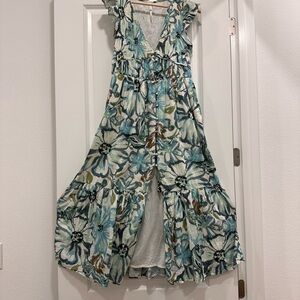 Anthropologie Peregrine Midi Dress Sky